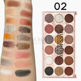 Miss Rose 12 Color EyeShadow & 6 Color Glitter 020 - YehChez.pk